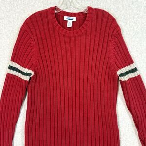 Vtg Y2K Old Navy Ribbed Sweater Size XL Grunge Skater Sk8ter Boi Campuscore 2001